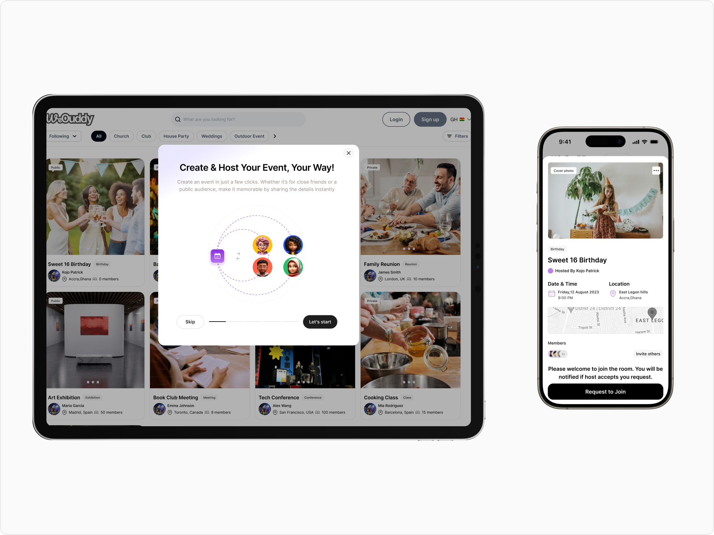 Real-time event engagement UI